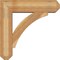 Ekena Millwork Thorton Craftsman Rough Sawn Bracket w/ Offset Brace, Western Red Cedar, 8"W x 30"D x 30"H BKT0806X30X30THR04RWR - alternate 4